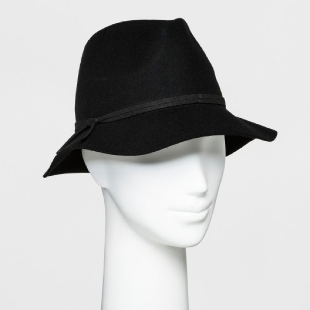 New! Cute Black Fedora Hat